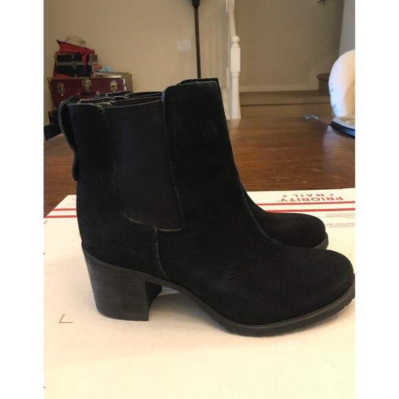 Sam Edelman black suede boots size 7.5 - Picture 1 of 7